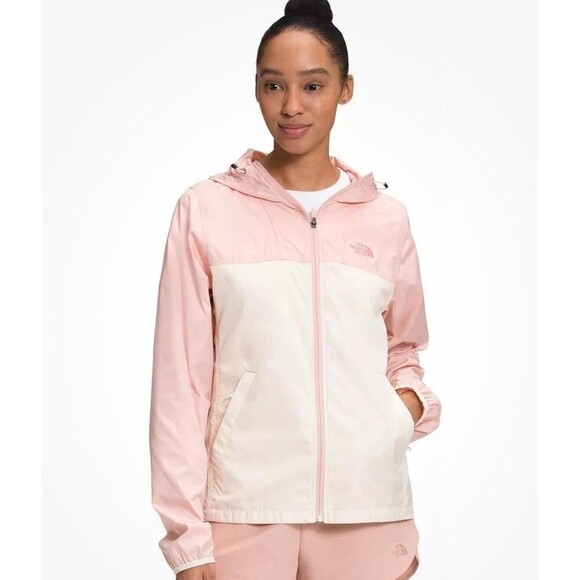 THE NORTH FACE Women's Cyclone Jacket, Evening Sand Pink/Vintage White Large - Picture 1 of 9